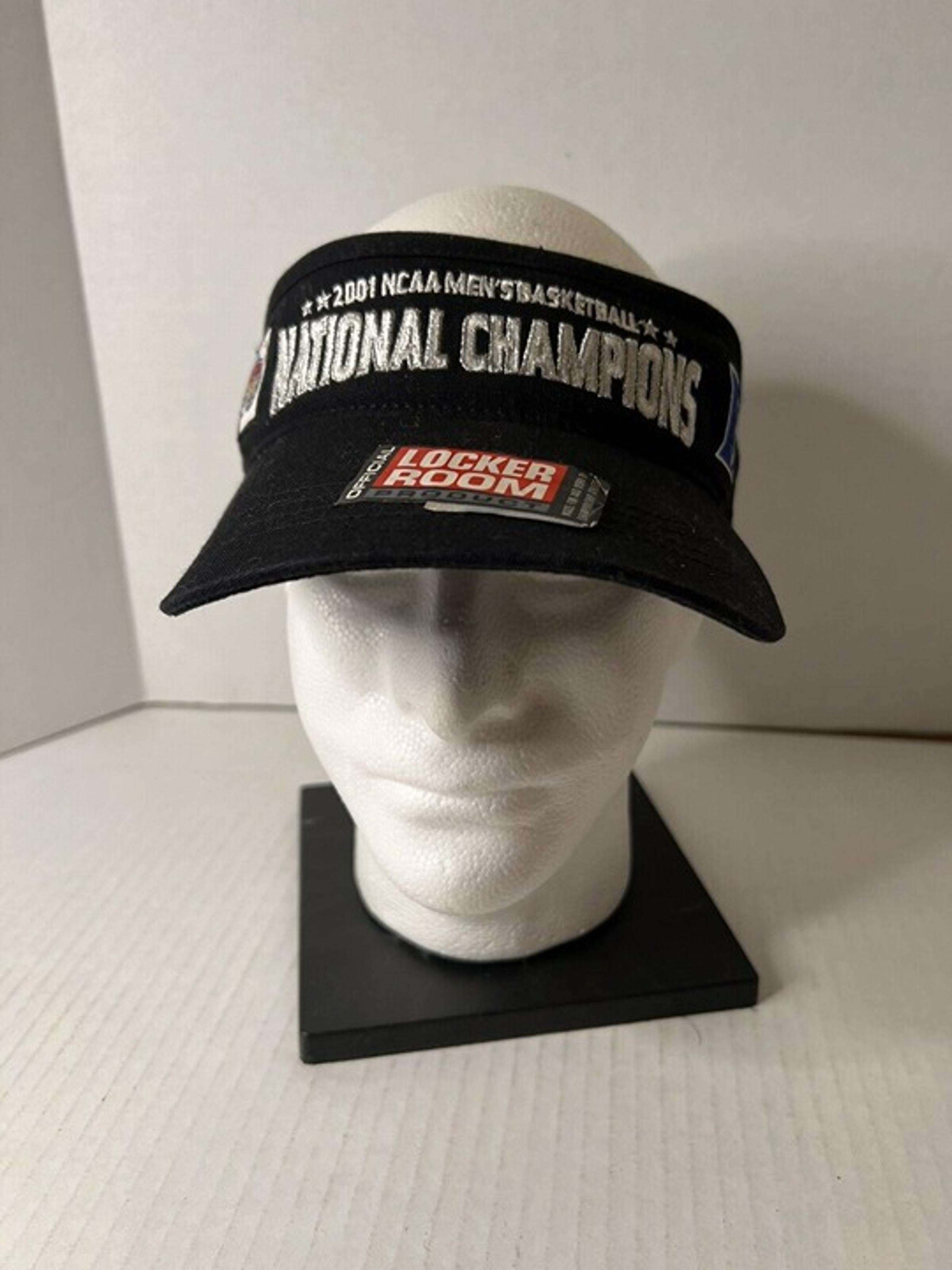 vintage Lids 2001 NCAA Men's Basketball National Champions Strap Black Visor Hat