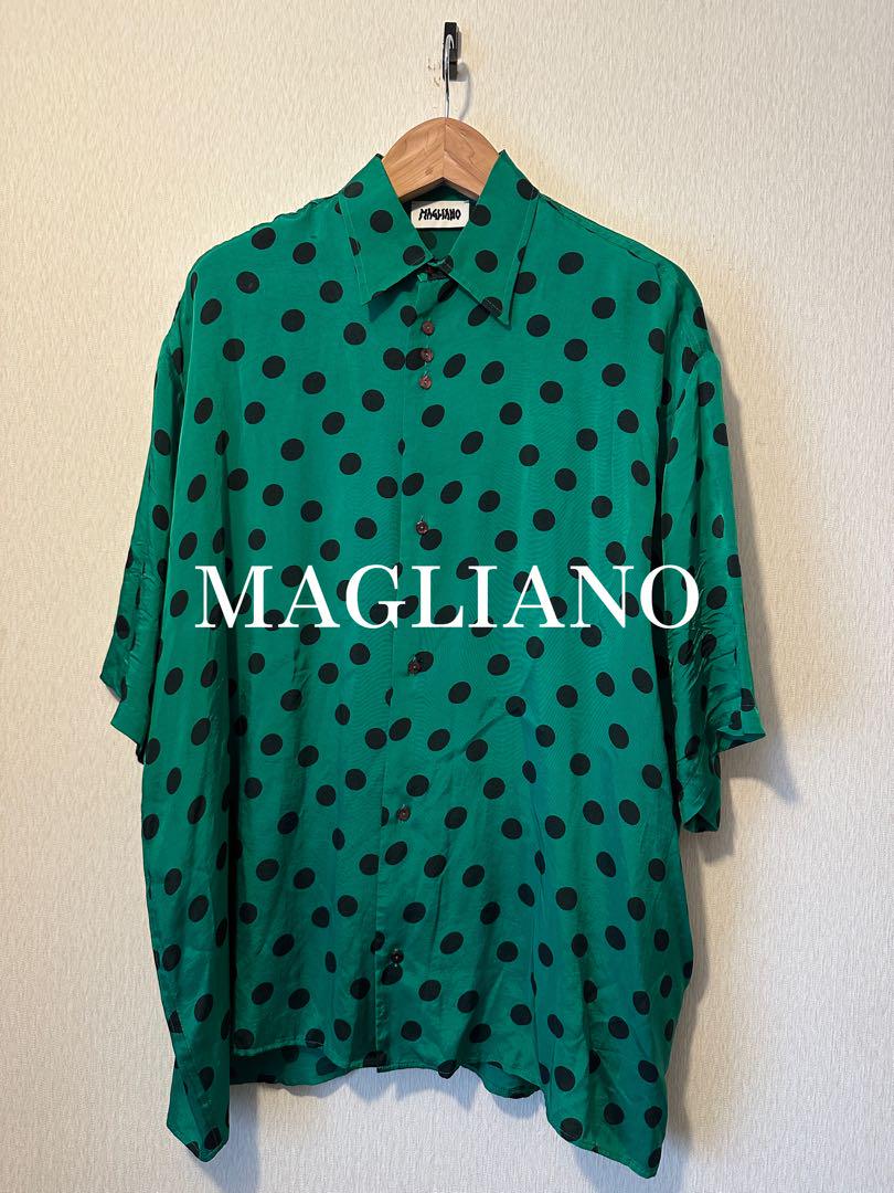 通販 MAGLIANO Polka Dot Rayon Short Sleeve Shirt トップス
