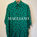 MAGLIANO Polka Dot Rayon Short Sleeve Shirt