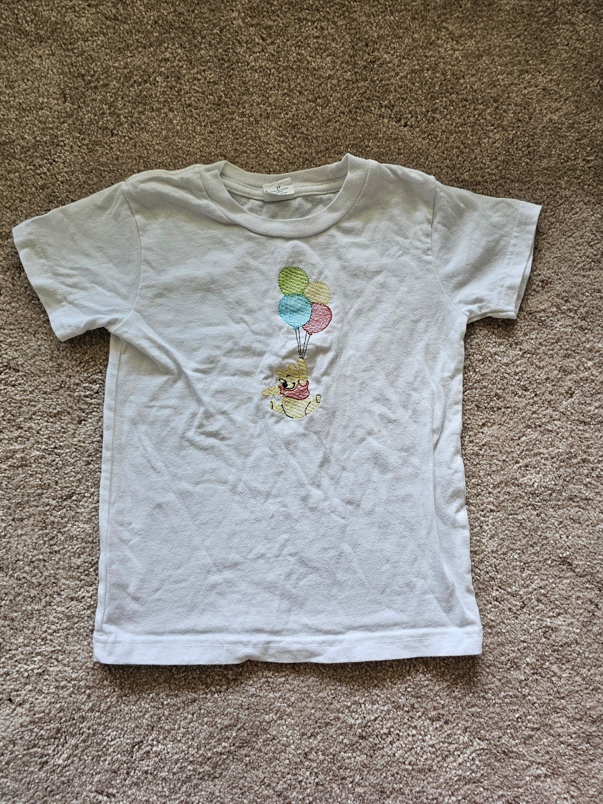 Custom Embroidered Winnie the Pooh Toddler Boy Shirt, 3T