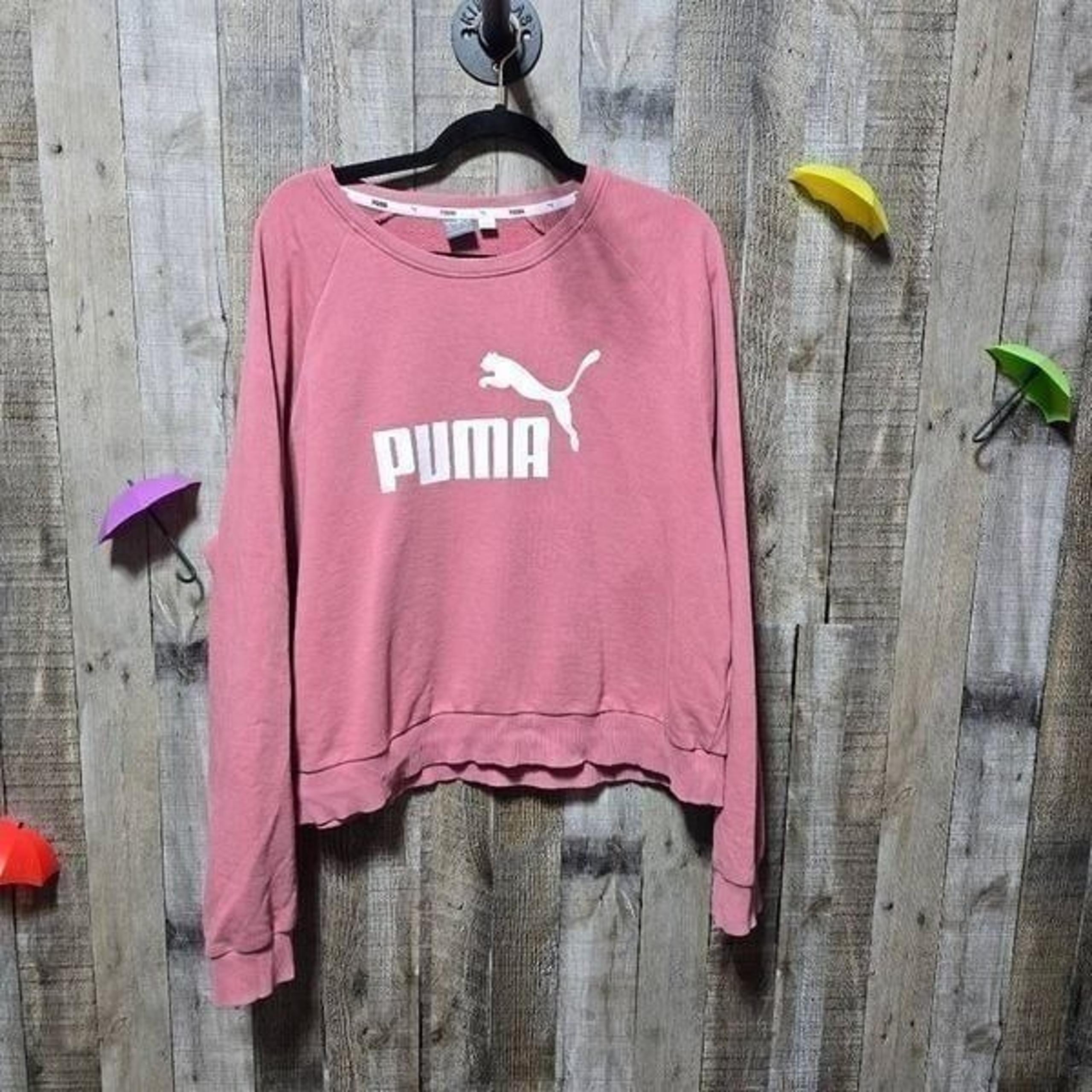 Puma Women's Long Sleeve MAUVEWOOD crewneck Pullover XXL