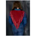 Leather City Jacket Denim Leather Fringe