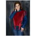 Leather City Jacket Denim Leather Fringe
