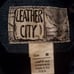 Leather City Jacket Denim Leather Fringe