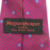 YSL vintage logo silk necktie purple