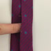 YSL vintage logo silk necktie purple