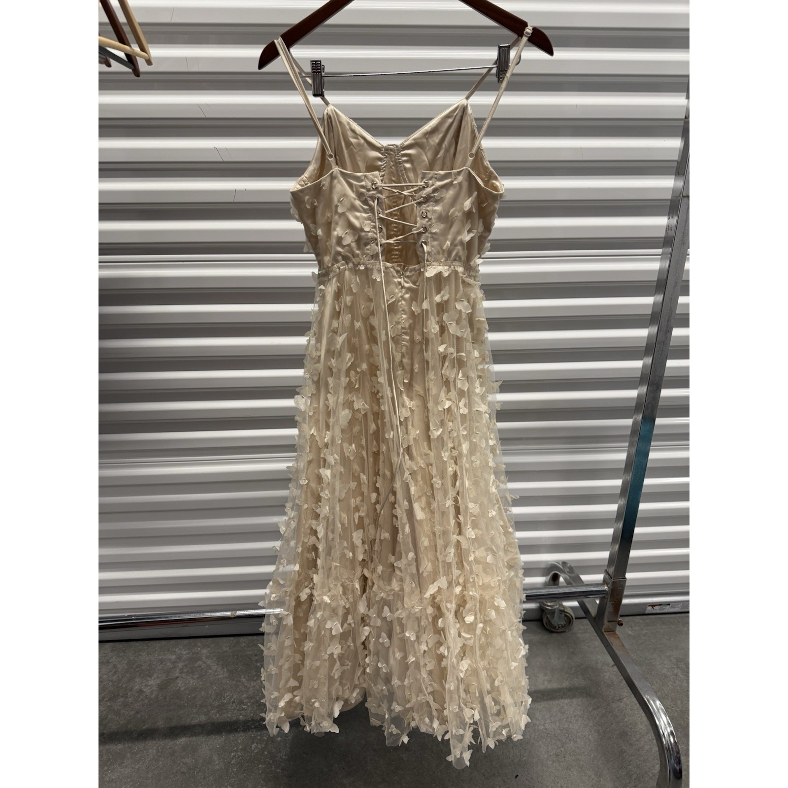Mable Butterfly Dress Size Beautiful Cream Color