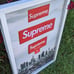 Supreme x Oliver Gal Logo White Shadow Box Framed Wall Art Decor 16x24 New York