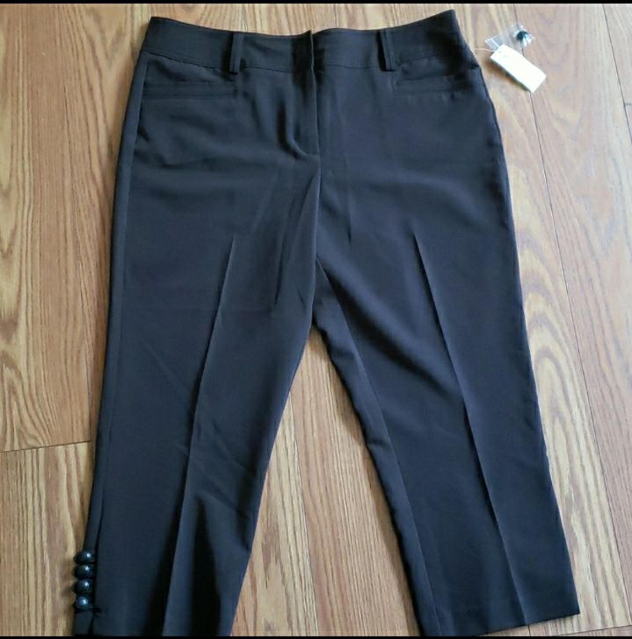 Dress barn cropped dress pants new with
