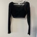 ALO Airlift Ballet Dream Long Sleeve Bra Top Sz M Black
