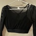 ALO Airlift Ballet Dream Long Sleeve Bra Top Sz M Black
