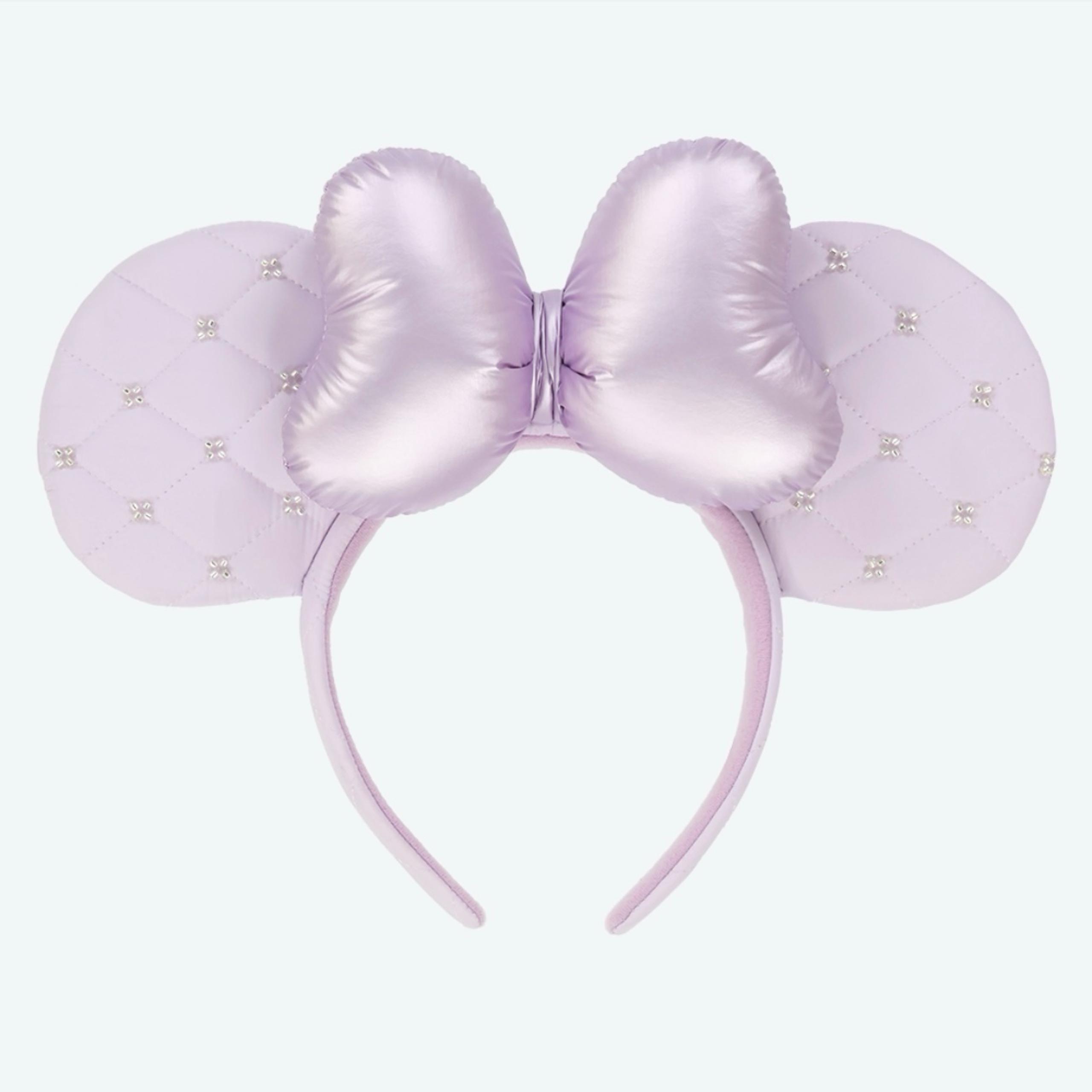 Tokyo Disney quilted beads Minnie ears headband