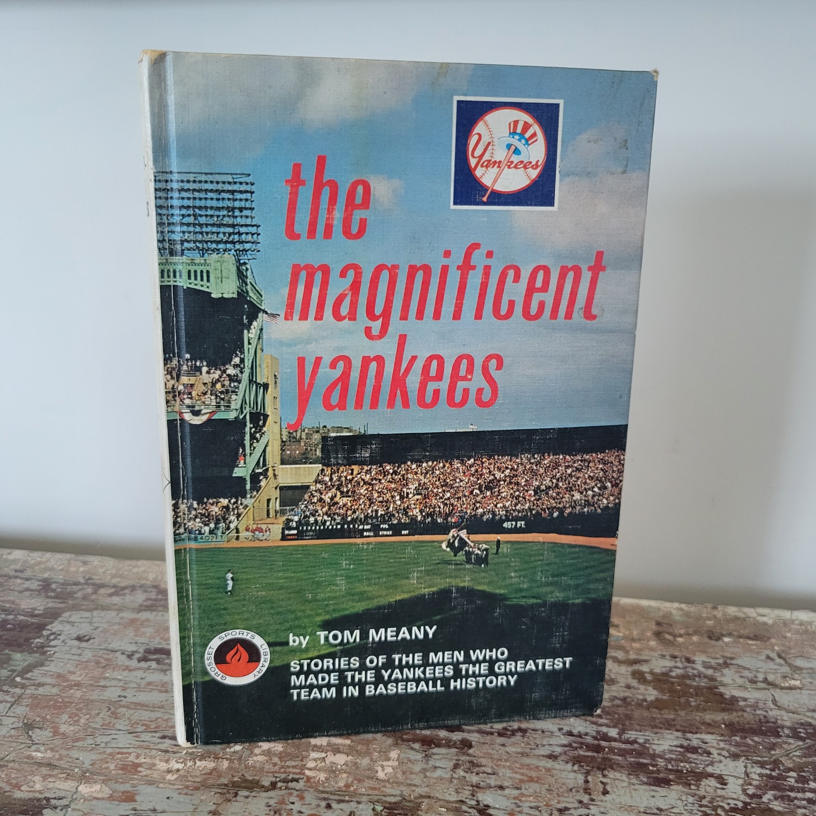The Magnificent Yankees by Tom Meany 1966 Hardcover Mickey Mantle Photo