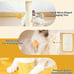 Pets Cloud Cat Scratching Post with Bed, Cat Tree Tower for Indoor Cats, Natural