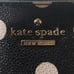 Kate Spade Black & White Polka Dot Dome Full Zip Cosmetic Bag
