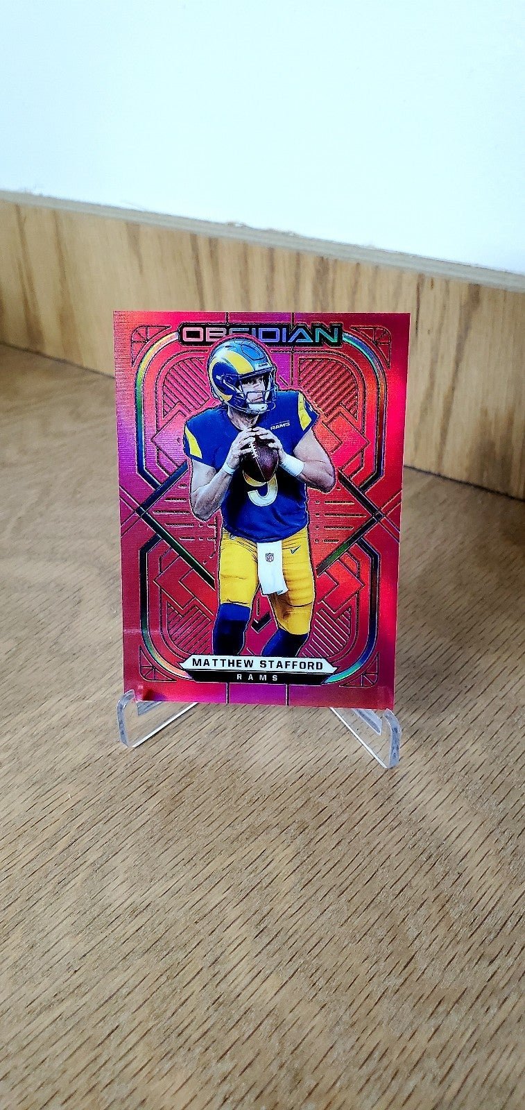 Matthew Stafford #/26 SUPER RARE Red Obsidian!