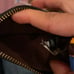 Leather key ring card holder
