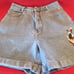 VINTAGE 90'S WARNER BROS. LOONEY TUNES JEAN SHORTS EMBROIDERED CUFFED