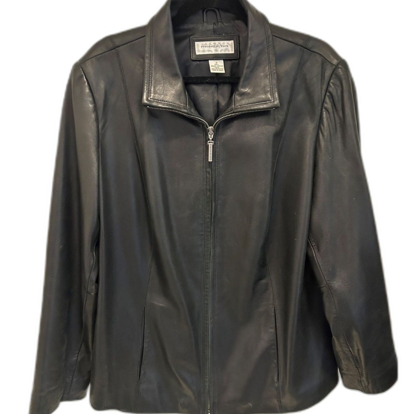 Preston & York Vintage Black Leather Jacket
