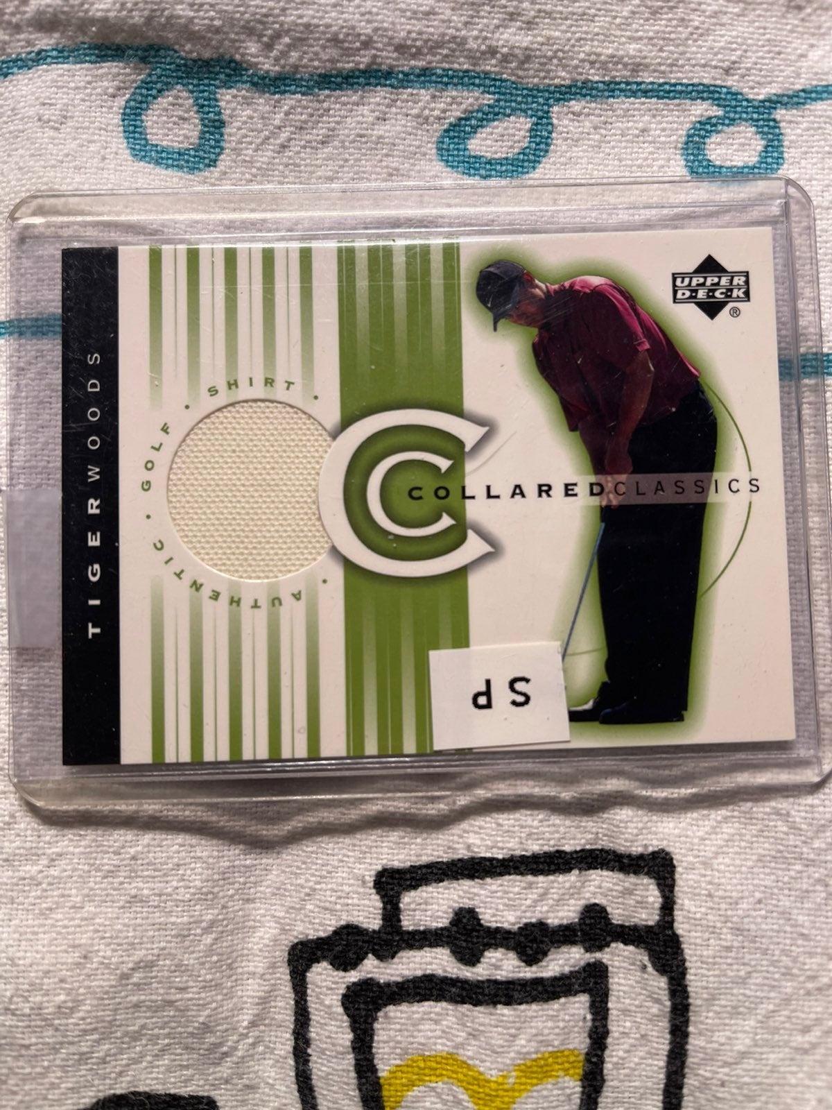 Tiger woods swatch shirt card Jordan lot