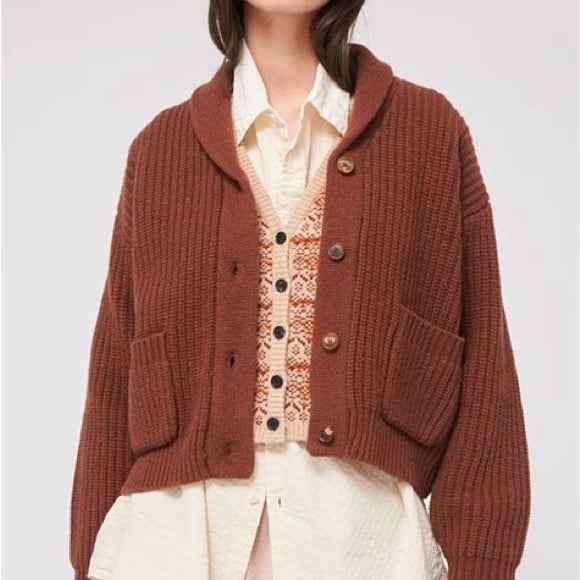 Demy By DemyLee wool paladia cardigan Madewell Sweater NEW