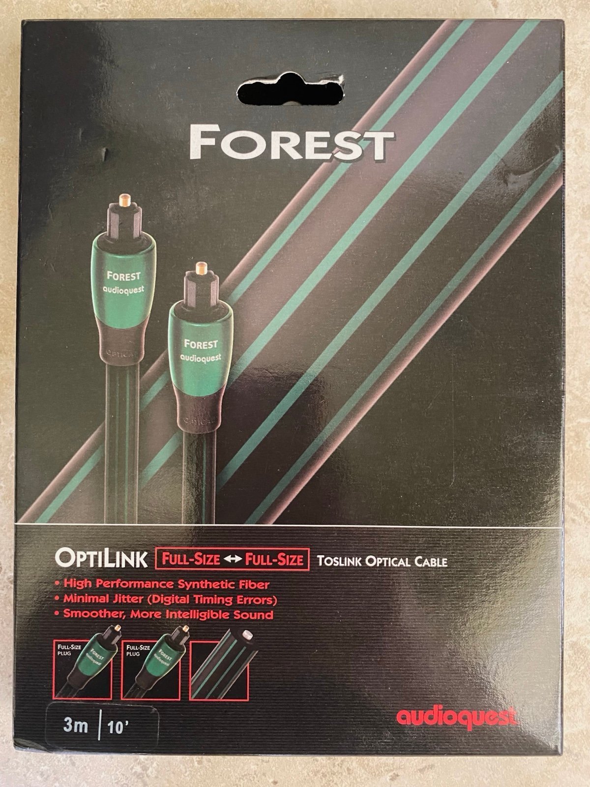 Audioquest Forest Toslink High Performance Optical Cable 3 m 10 feet