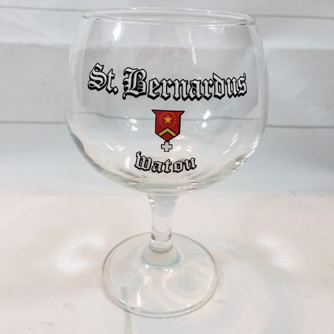 St. Bernardus Watou Belgian Ale Beer Goblet Glass Barware Cup Saint Bernardus