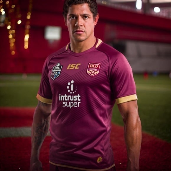 Mens Jersey Queensland Maroons Origin Jersey Shirt NRL Rugby Perforated Shirt