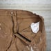 Vintage Dickies Carpenter Pants Light Tan Canvas Baggy Wide Leg Dungarees 90s