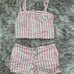 brandy melville two piece striped set