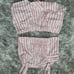 brandy melville two piece striped set