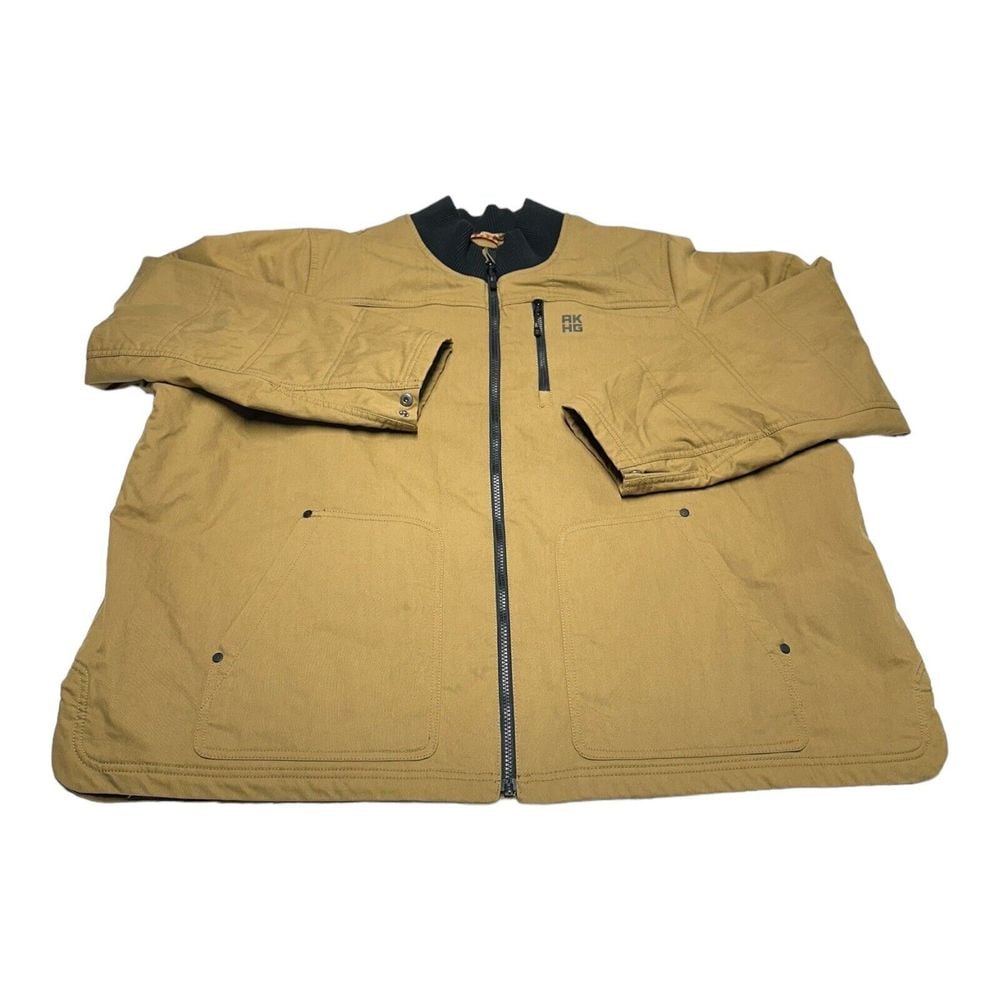 Men's Alaskan Hardgear Duluth Trading Full Zip Insulated Beige Winter Jacket 3XL