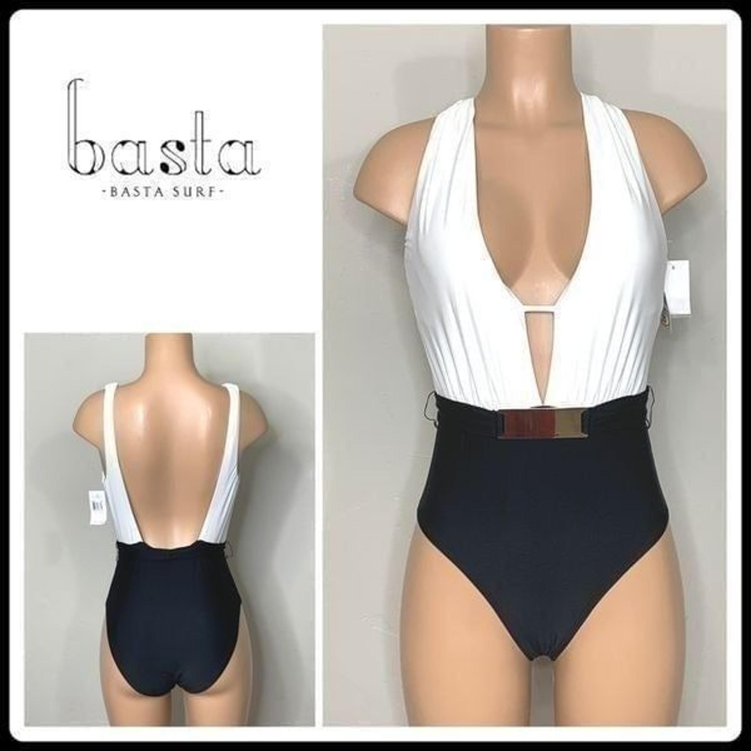 New. BASTA SURF black and white one piece.