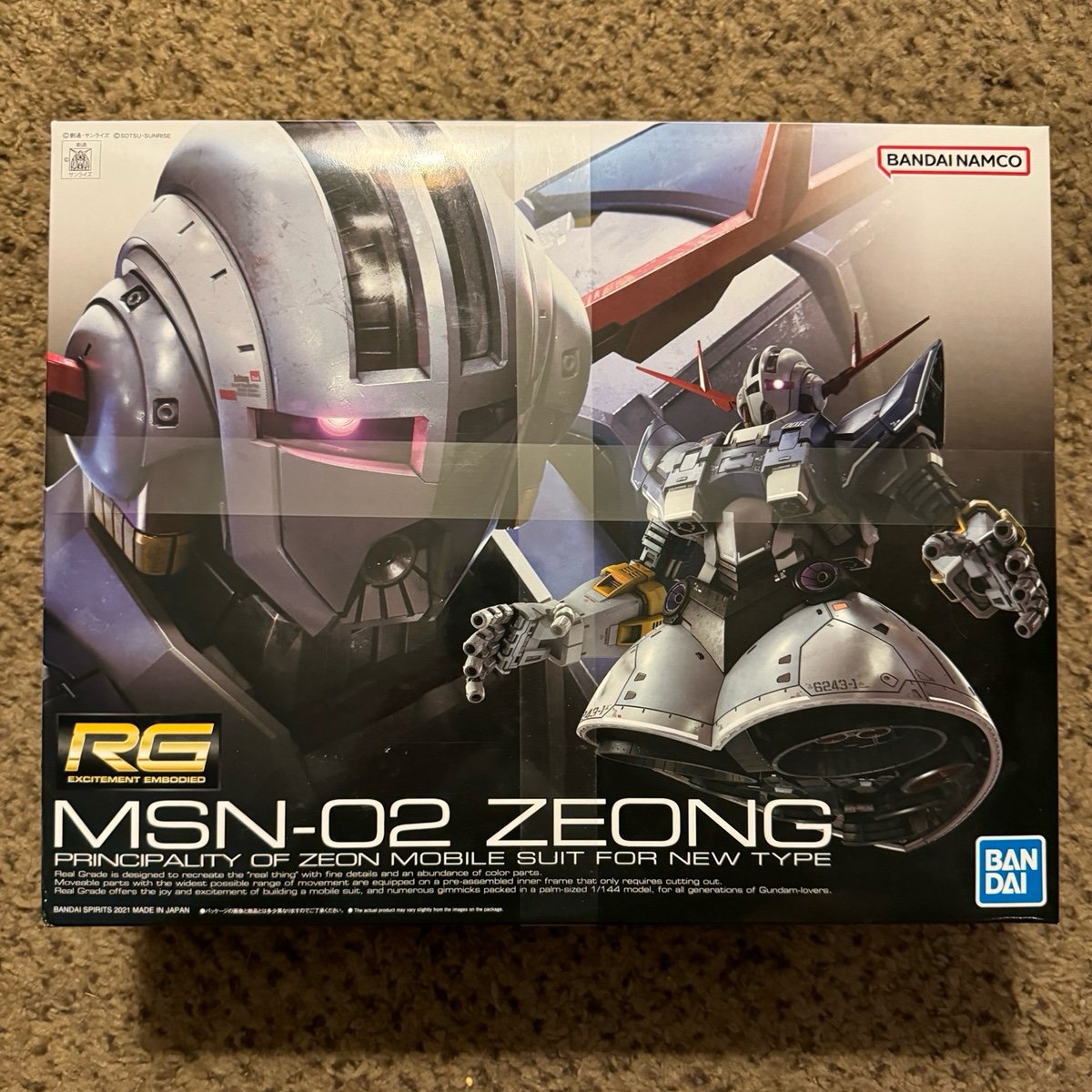 RG 1/144 Zeong Gundam Real Grade Model Kit Char