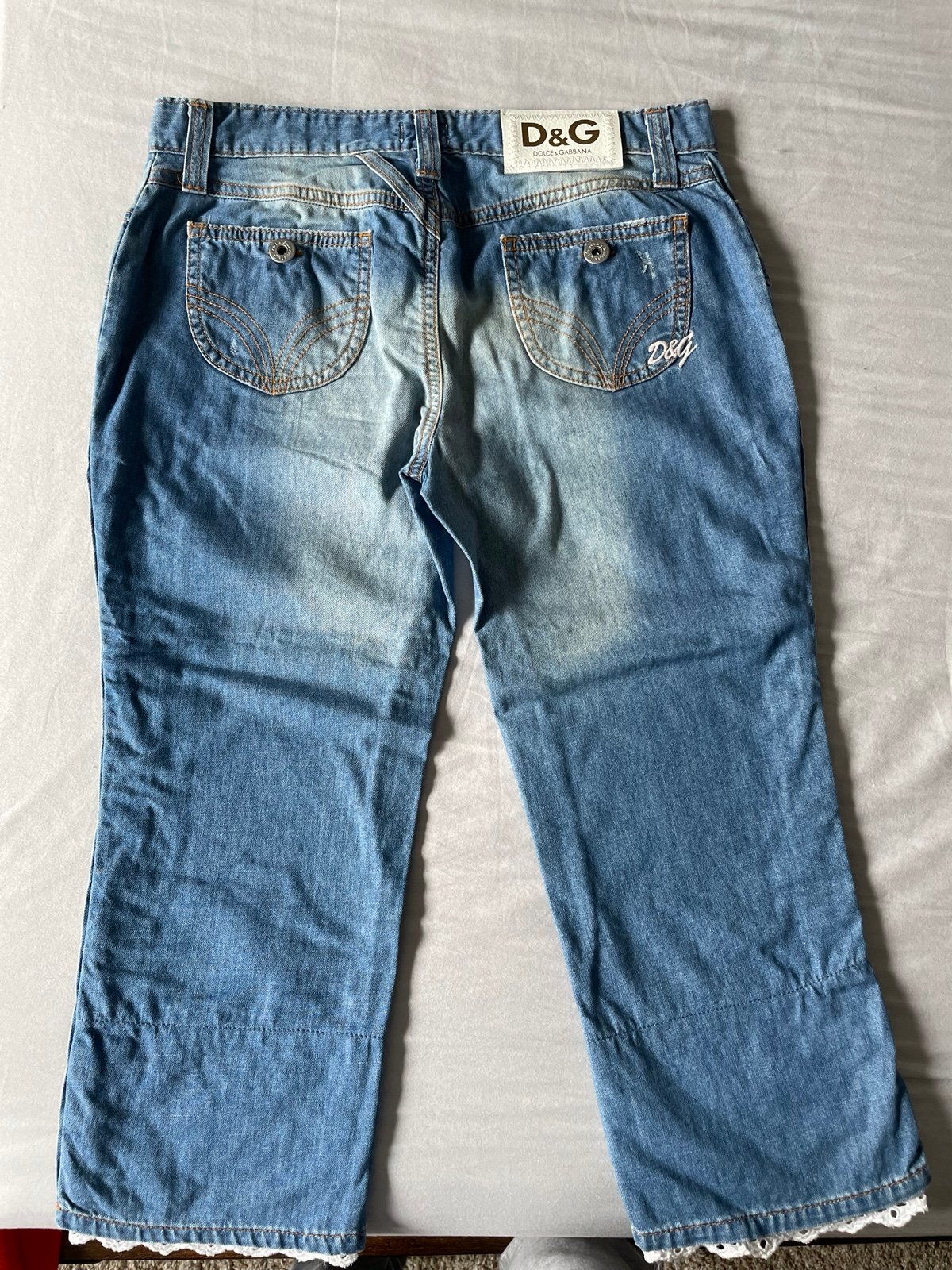 【関税込み】dolce & gabbana CAPRI' JEANS Dolce & Gabbana Capri Glamour Jeans Womens Sz It 42 | eBay