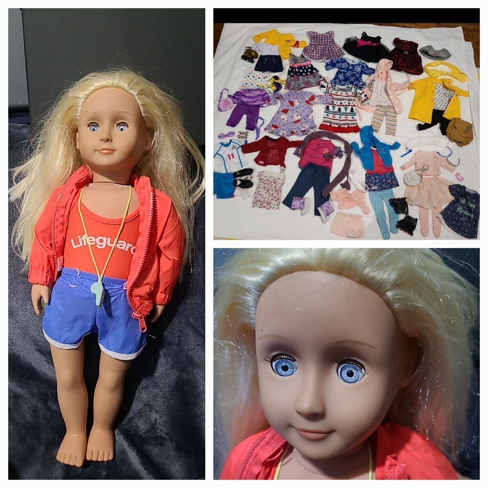 Seabrook Our Generation 18 Lifeguard Doll Clothes,Shoes,Access Mixed brands Fit