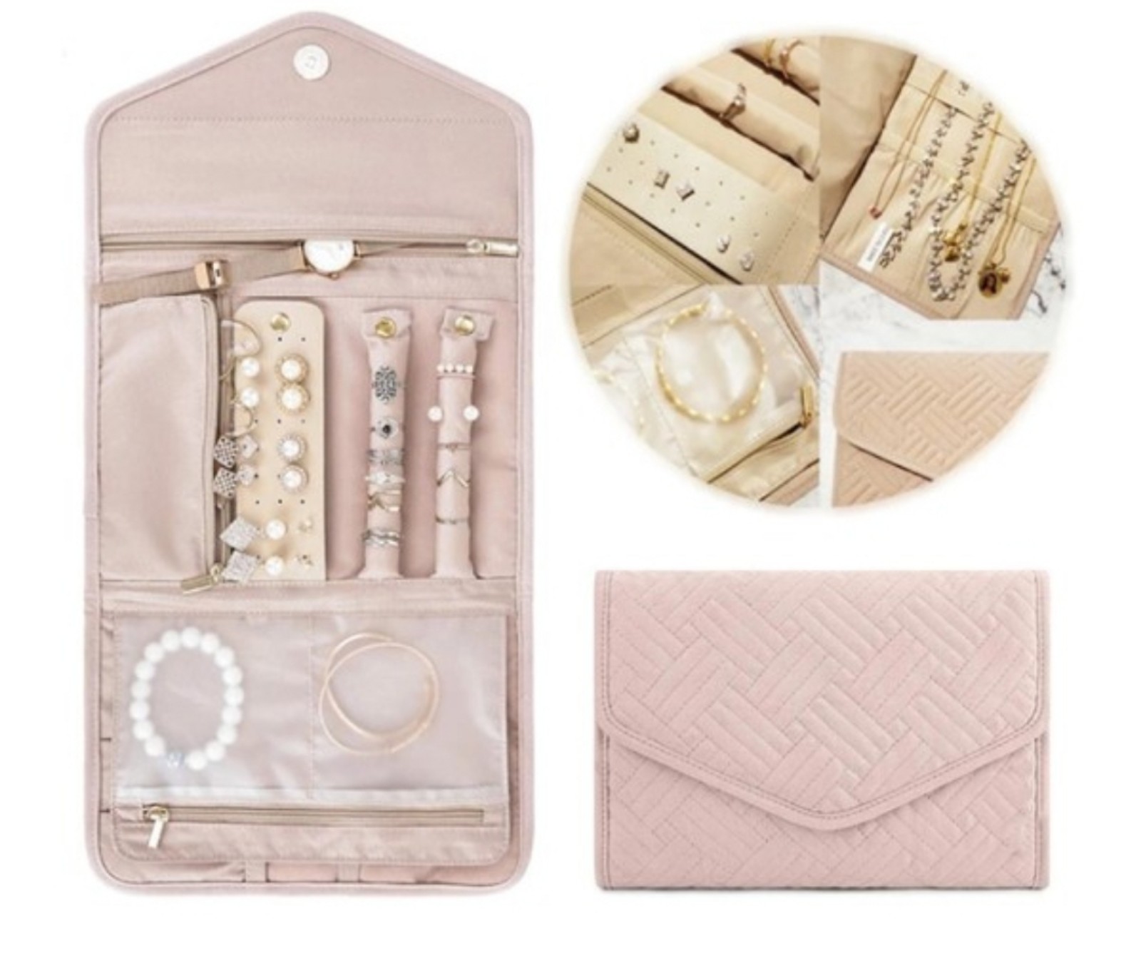Travel Folding Jewelry Case