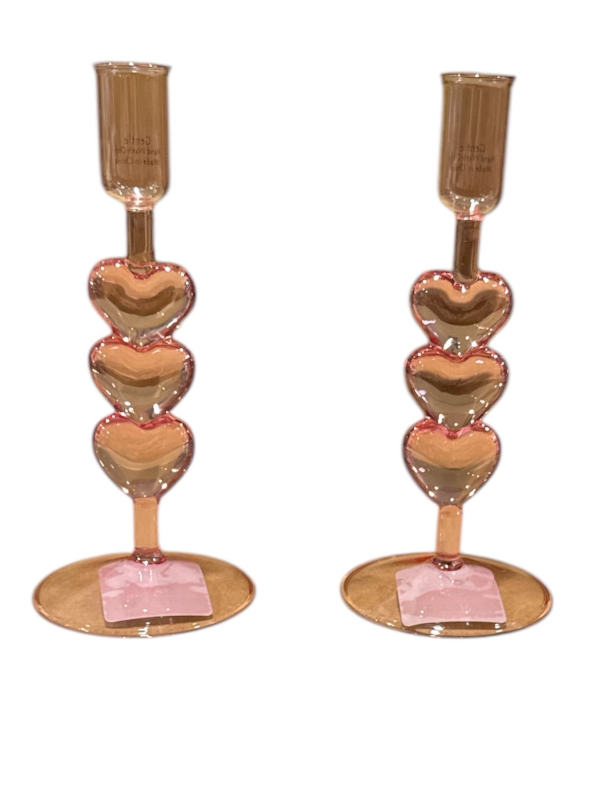 heart candle holders