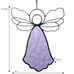 Angel Decorative Window Sun Catcher Stained Glass - Set of 3 - 3 Colors