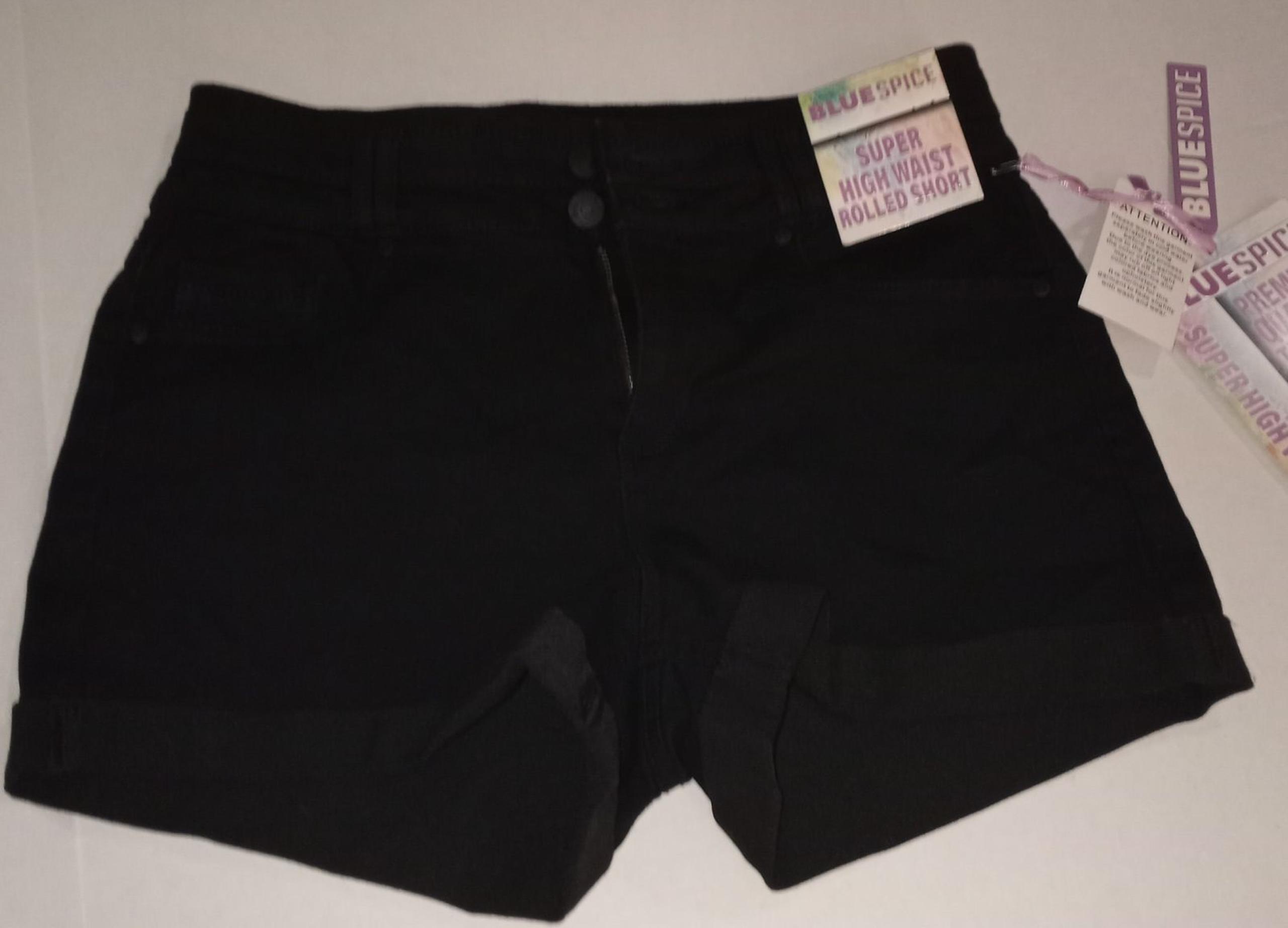 Blue Spice high waisted shorts