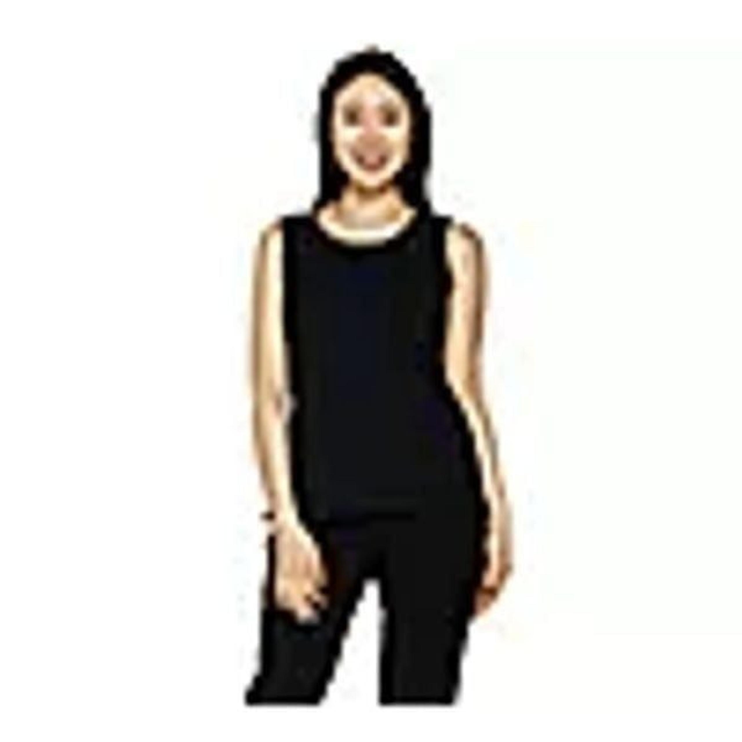 Joan Rivers Womens 3X Builders Scoop Neck Cotton Stretch Tank Navy Blue NWT