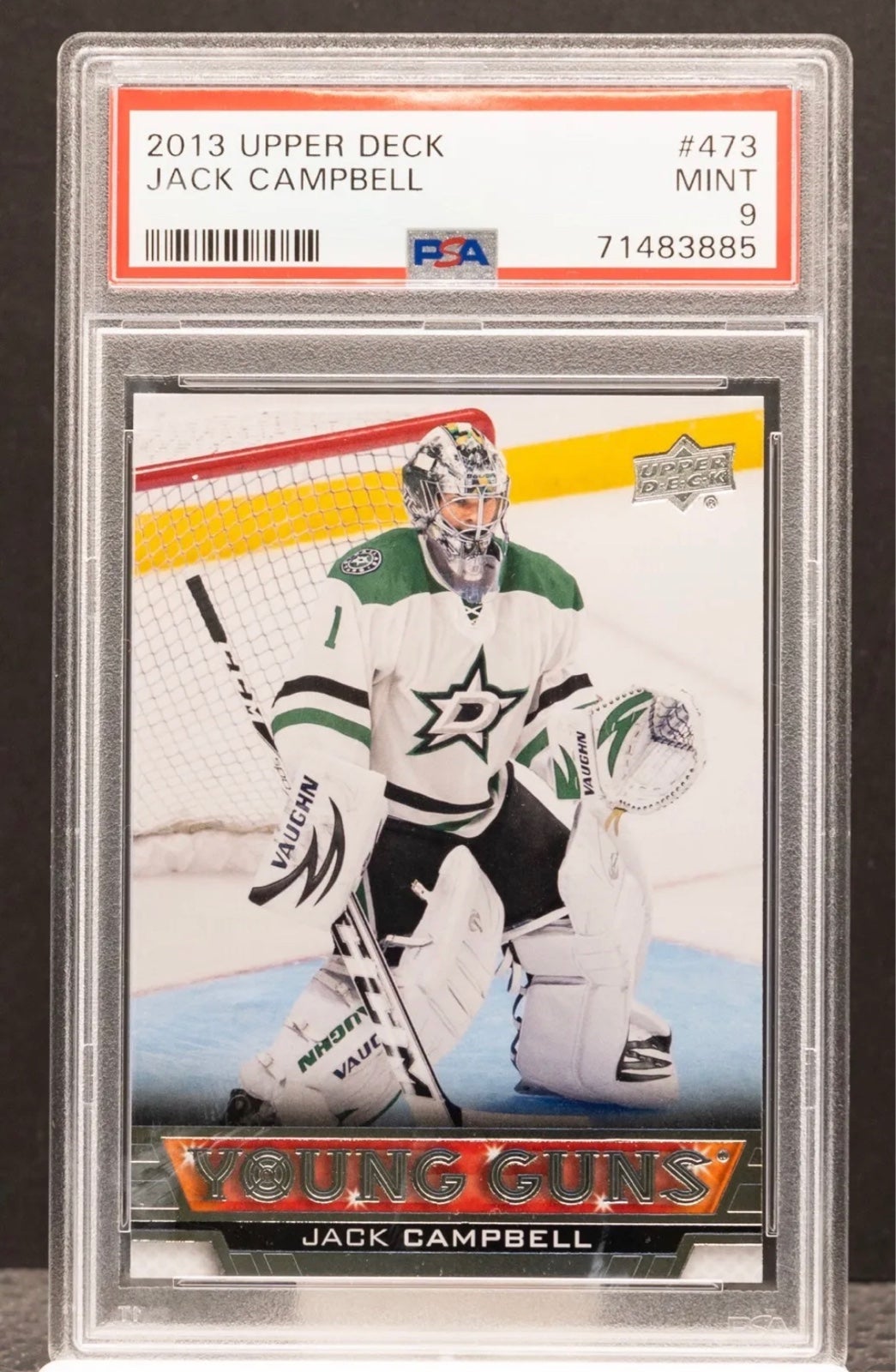 2013 Upper Deck YOUNG GUNS 473 JACK CAMPBELL PSA 9