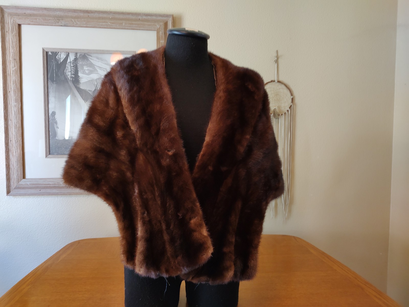 Vtg B Altman & Co Fifth Ave Fur Cape Shawl