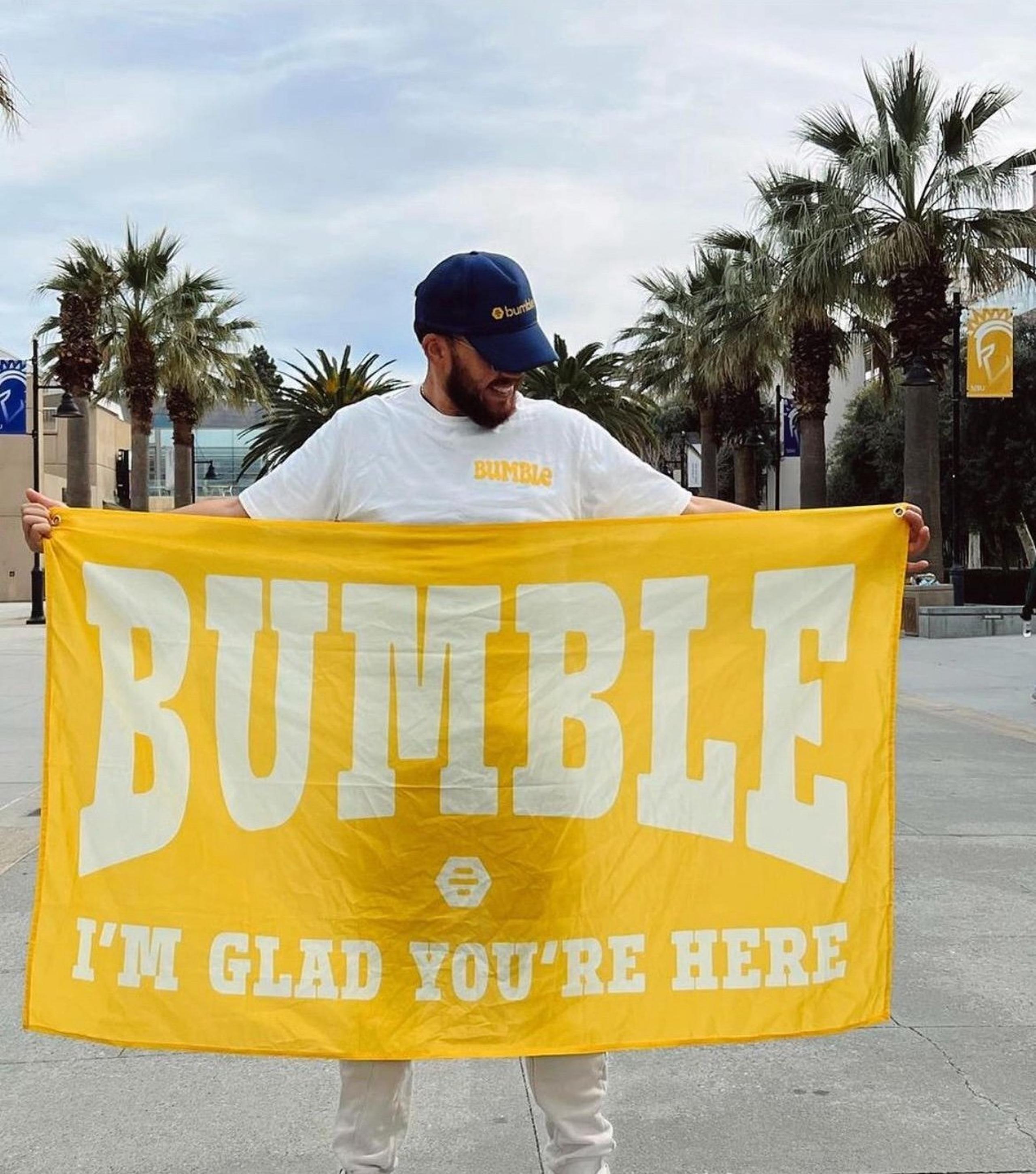 Bumble “I’m Glad You’re Here” Banner