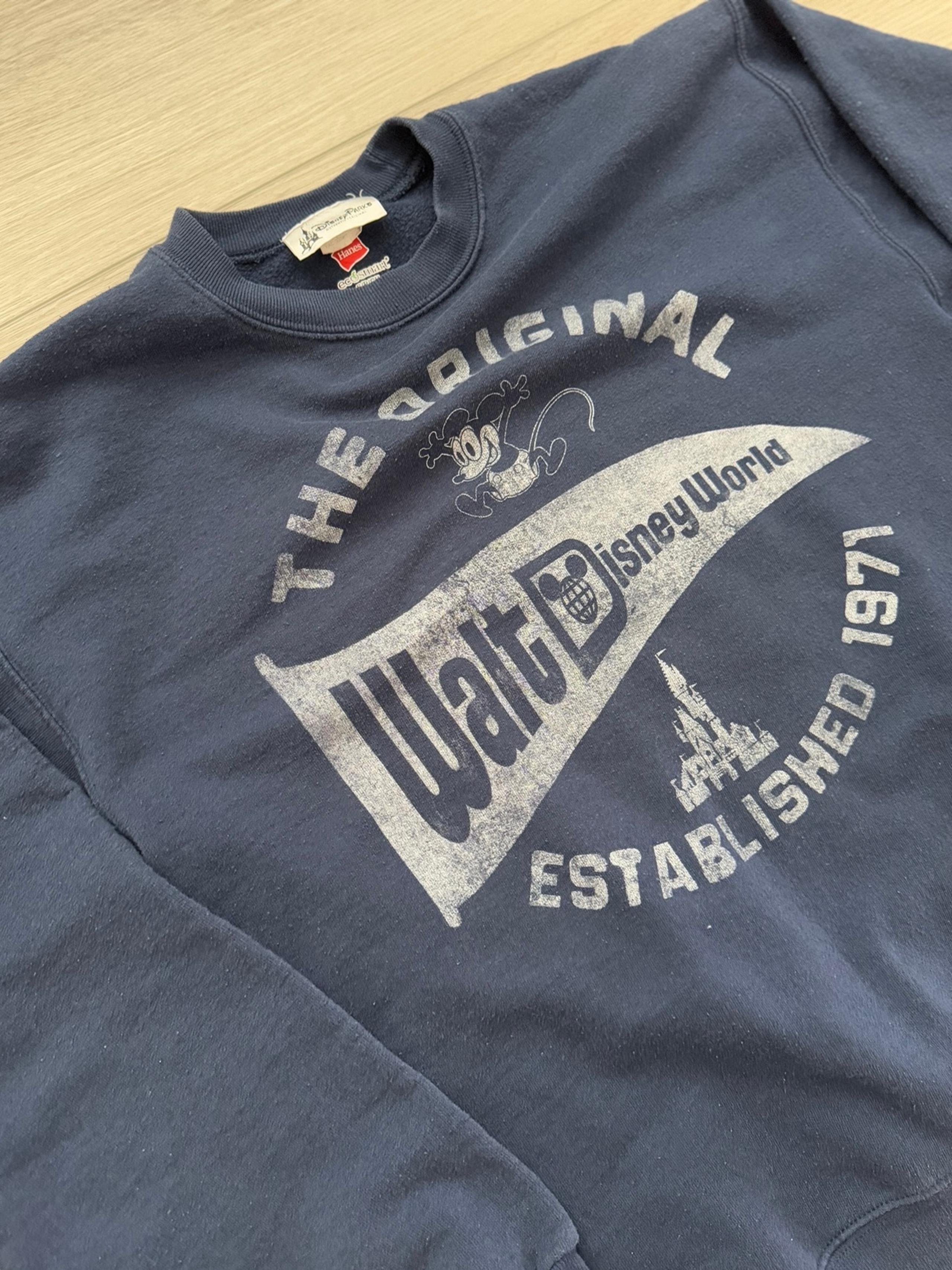 Y2K Walt Disney World Disneyland Mickey Mouse Crewneck Sweatshirt - sz S