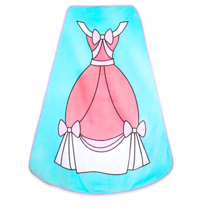 Disney Store Cinderella Reversible Deluxe Beach Towel 59 x 45 (NEW WITH TAG)