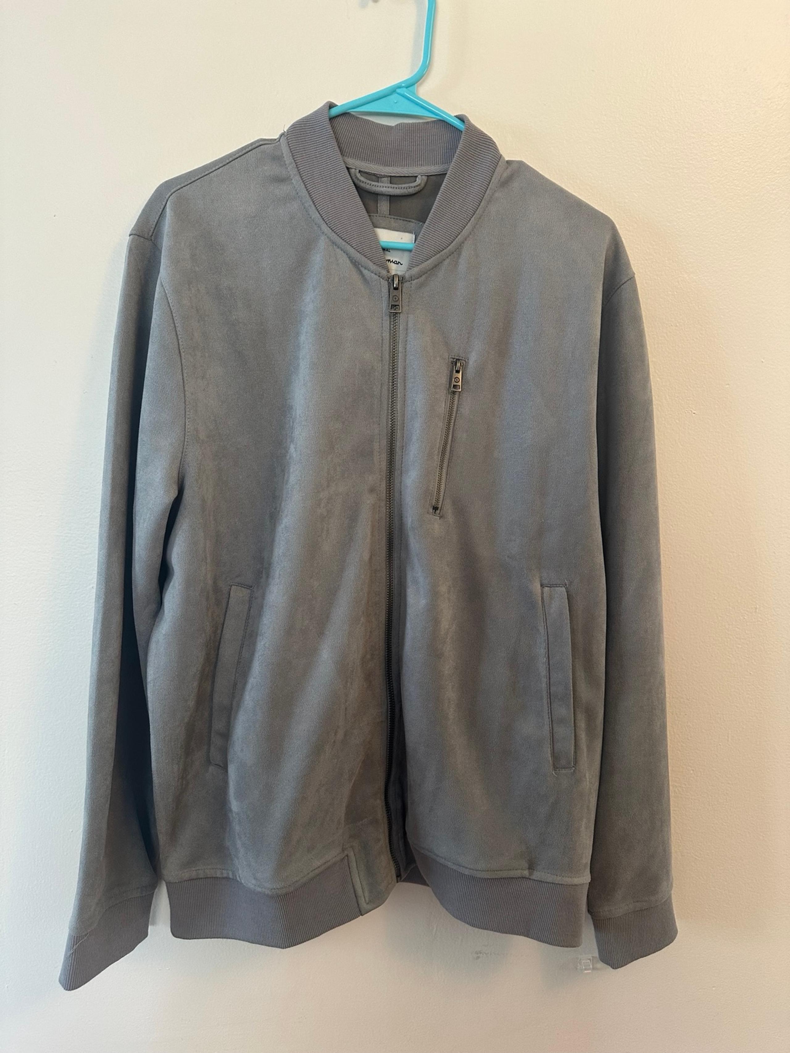 NWT Ben Sherman Men’s Grey Soft Bomber Jacket