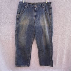 Vintage Lee Dungarees Baggy Skater Work Straight Leg Jeans 36x32