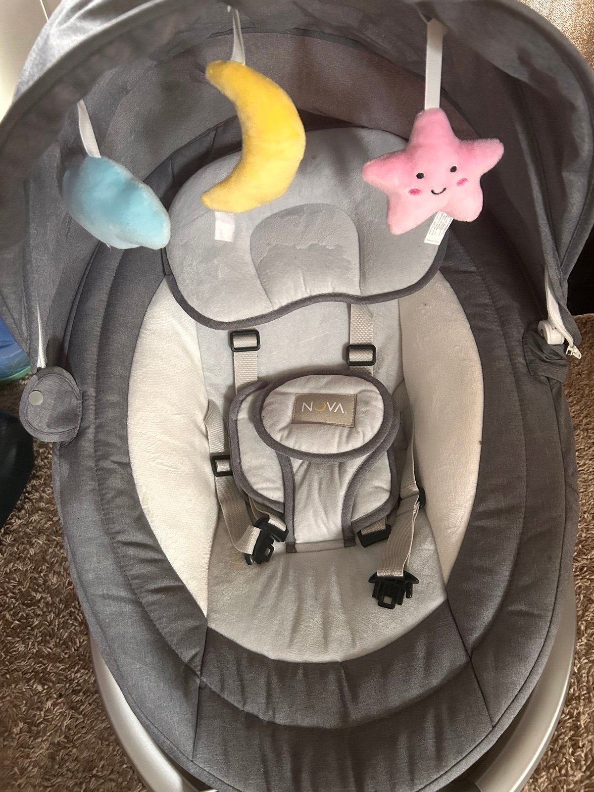 Electric Baby Swing for Infants to Toddler, Portable Babies Swinger for Newborn