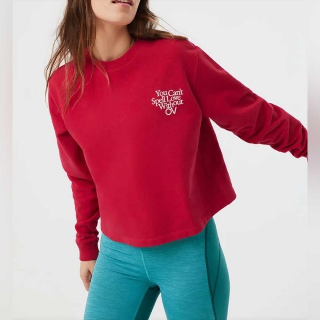 Outdoor Voices Pink Sweatshirt Size Small